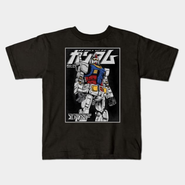 gundam rx 78 Kids T-Shirt by opoyostudio